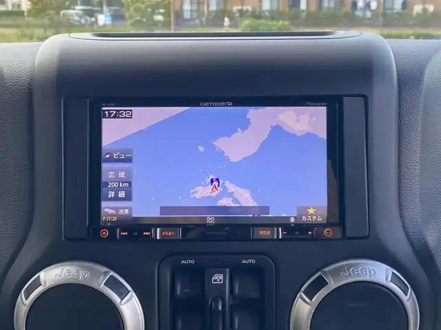 クライスラー・ジープ ジープ ラングラー アンリミテッド サハラ 福岡県 2016(平28)年 9万km 黒 1オーナー/社外ナビ/フルセグ/バックカメラ/サイドカメラ/クルコン/オートライト/スペアキー/保証書/取説