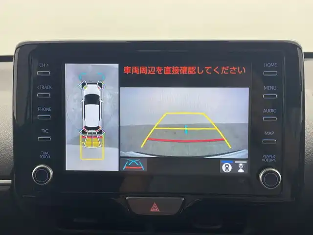 トヨタ ヤリスクロス ハイブリッド Z 群馬県 2023(令5)年 5.7万km ブラックマイカ/プラチナホワイトパールマイカ 純正８型ディスプレイオーディオ　全周囲カメラ　アダプティブクルーズコントロール　レーンキープアシスト　シートヒーター　パワーシート　オートマチックハイビーム　クリアランスソナー　ＥＴＣ　ＬＥＤ　禁煙車