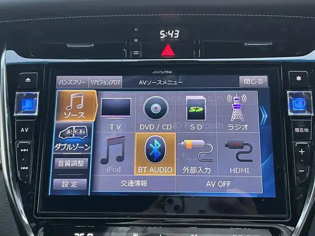 トヨタ ハリアー エレガンス GRスポーツ 福岡県 2018(平30)年 6万km ホワイトパールクリスタルシャイン ワンオーナー/アルパイン製ナビ/（ラジオ/BT/CD/DVD/フルセグTV）/ムーンルーフ/レーダークルーズコントロール/バックカメラ/ドライブレコーダー/ビルトインETC/オートパーキングホールド/オートマチックハイビーム/アイドリングストップ/プリクラッシュセーフティ/レーンキープアシスト/純正19インチアルミホイール/フロアマット/ステアリングスイッチ/ドアバイザー/スペアキー×１/取扱説明書/保証書
