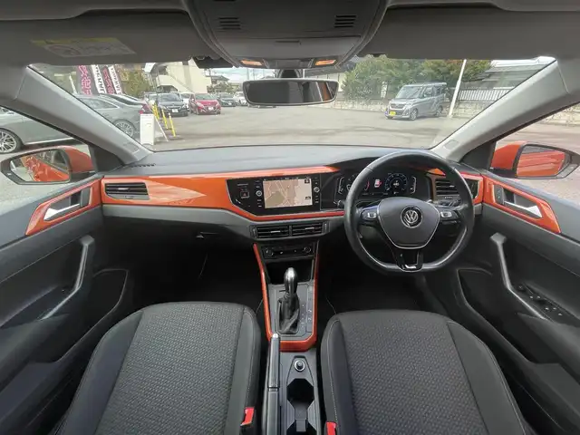 フォルクスワーゲン ポロ TSIコンフォートライン 栃木県 2019(令1)年 2.7万km オレンジ キーレス/ナビ/フルセグTV/バックカメラ/ETC/パークディスタンス/ACC/ブラインドスポット/フロントアシスト/オートライト