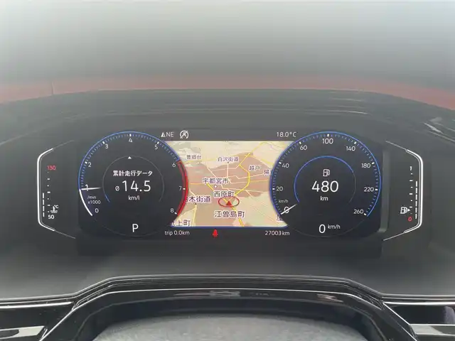 フォルクスワーゲン ポロ TSIコンフォートライン 栃木県 2019(令1)年 2.7万km オレンジ キーレス/ナビ/フルセグTV/バックカメラ/ETC/パークディスタンス/ACC/ブラインドスポット/フロントアシスト/オートライト