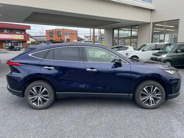 トヨタ ハリアー G レザーパッケージ 茨城県 2021(令3)年 3.6万km ダークブルーマイカ ワンオーナー/純正ディスプレイオーディオナビ（BT/Miracast）/ビルトインETC2.0/レザーシート/前席シートヒーター・クーラー/前席パワーシート/D席シートメモリー/プッシュスタート/プリクラッシュブレーキ・車線逸脱・パーキングサポートブレーキ・クリアランスソナー/レーダークルーズコントロール/パワーバックドア/ステアリングヒーター/デジタルインナーミラー/前ドライブレコーダー/オートハイビーム/純正フロアマット