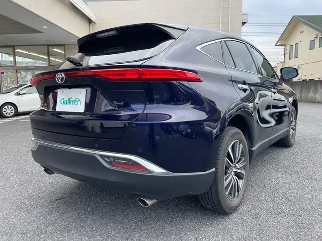 トヨタ ハリアー G レザーパッケージ 茨城県 2021(令3)年 3.6万km ダークブルーマイカ ワンオーナー/純正ディスプレイオーディオナビ（BT/Miracast）/ビルトインETC2.0/レザーシート/前席シートヒーター・クーラー/前席パワーシート/D席シートメモリー/プッシュスタート/プリクラッシュブレーキ・車線逸脱・パーキングサポートブレーキ・クリアランスソナー/レーダークルーズコントロール/パワーバックドア/ステアリングヒーター/デジタルインナーミラー/前ドライブレコーダー/オートハイビーム/純正フロアマット