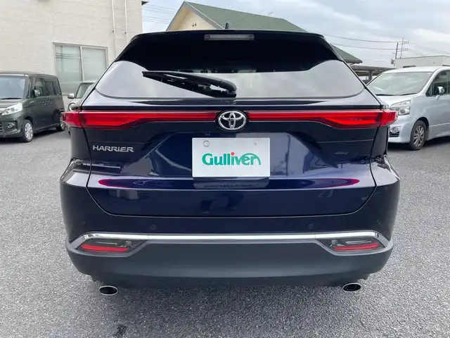 トヨタ ハリアー G レザーパッケージ 茨城県 2021(令3)年 3.6万km ダークブルーマイカ ワンオーナー/純正ディスプレイオーディオナビ（BT/Miracast）/ビルトインETC2.0/レザーシート/前席シートヒーター・クーラー/前席パワーシート/D席シートメモリー/プッシュスタート/プリクラッシュブレーキ・車線逸脱・パーキングサポートブレーキ・クリアランスソナー/レーダークルーズコントロール/パワーバックドア/ステアリングヒーター/デジタルインナーミラー/前ドライブレコーダー/オートハイビーム/純正フロアマット