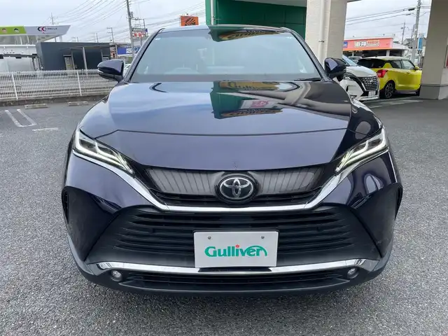トヨタ ハリアー G レザーパッケージ 茨城県 2021(令3)年 3.6万km ダークブルーマイカ ワンオーナー/純正ディスプレイオーディオナビ（BT/Miracast）/ビルトインETC2.0/レザーシート/前席シートヒーター・クーラー/前席パワーシート/D席シートメモリー/プッシュスタート/プリクラッシュブレーキ・車線逸脱・パーキングサポートブレーキ・クリアランスソナー/レーダークルーズコントロール/パワーバックドア/ステアリングヒーター/デジタルインナーミラー/前ドライブレコーダー/オートハイビーム/純正フロアマット