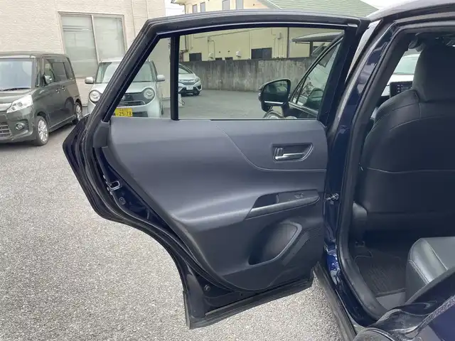 トヨタ ハリアー G レザーパッケージ 茨城県 2021(令3)年 3.6万km ダークブルーマイカ ワンオーナー/純正ディスプレイオーディオナビ（BT/Miracast）/ビルトインETC2.0/レザーシート/前席シートヒーター・クーラー/前席パワーシート/D席シートメモリー/プッシュスタート/プリクラッシュブレーキ・車線逸脱・パーキングサポートブレーキ・クリアランスソナー/レーダークルーズコントロール/パワーバックドア/ステアリングヒーター/デジタルインナーミラー/前ドライブレコーダー/オートハイビーム/純正フロアマット