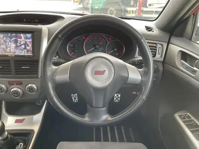 スバル インプレッサ ＷＲＸ STi 東京都 2010(平22)年 8.3万km ライトニングレッド ワンオーナー/社外HDDナビ（AVIC-HRZ900）/Bluetoothオーディオ/DVD/フルセグTV/純正フロアマット/純正１８インチAW/ETC/保証書/取扱説明書/スペアキー