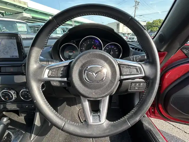 マツダ ロードスター S レザーパッケージ 愛知県 2020(令2)年 4.9万km ソウルレッドクリスタルM マツダコネクトナビ/フルセグTV/本革シート/LEDヘッドライト/純正16インチAW/クリアランスソナー/スマートキー/オートエアコン/運転席＆助手席シートヒーター/パドルシフト/ETC/純正フロアマット
