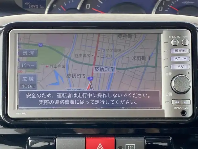 ダイハツ タント カスタム X スペシャル 岐阜県 2012(平24)年 7.9万km ブライトシルバーメタリック 純正SDナビ（NMZP-W62）/（ワンセグTV/CD/DVD/Bluetooth）/片側パワースライドドア/キセノンヘッドライト/オートライト/アイドリングストップ/純正14インチホイール/純正フロアマット/ETC/スマートキー×2/保証書/取扱説明書/ABS/横滑り防止装置/盗難防止装置/ダブルエアバッグ