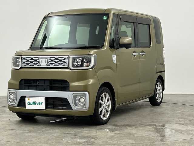 ダイハツ ウェイク X 三重県 2014(平26)年 3.3万km オフビートカーキM 禁煙車/純正メモリーナビ/オートAC/オートライト /LED/フォグ/片側パワースライドドア /横滑り防止装置/アイドリングストップ/スマートキー/プッシュスタート/ベンチシート/純正フロアマット/純正14インチAW/ETC/ドアバイザー