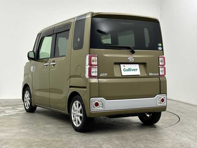 ダイハツ ウェイク X 三重県 2014(平26)年 3.3万km オフビートカーキM 禁煙車/純正メモリーナビ/オートAC/オートライト /LED/フォグ/片側パワースライドドア /横滑り防止装置/アイドリングストップ/スマートキー/プッシュスタート/ベンチシート/純正フロアマット/純正14インチAW/ETC/ドアバイザー