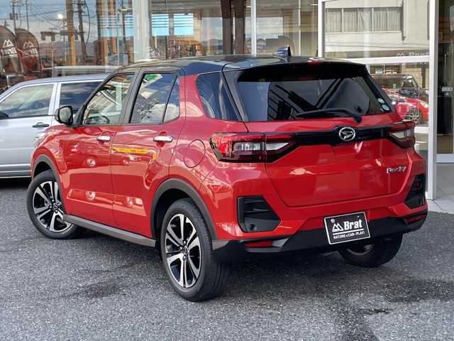 ダイハツ ロッキー プレミアム 福島県 2019(令1)年 2.7万km 赤Ⅱ レーザークルーズコントロール/プッシュスタート/スマートアシスト/ディスプレイオーディオ/シートヒーター/フルセグTV/全方位カメラ/ブラインドスポットモニター/レーンキープアシスト/純正AW/横滑り防止/アイドリングストップ/衝突被害軽減ブレーキ/MTモード付/USB入力端子/ハーフレザーシート/フロントフォグランプ/LEDヘッドライト