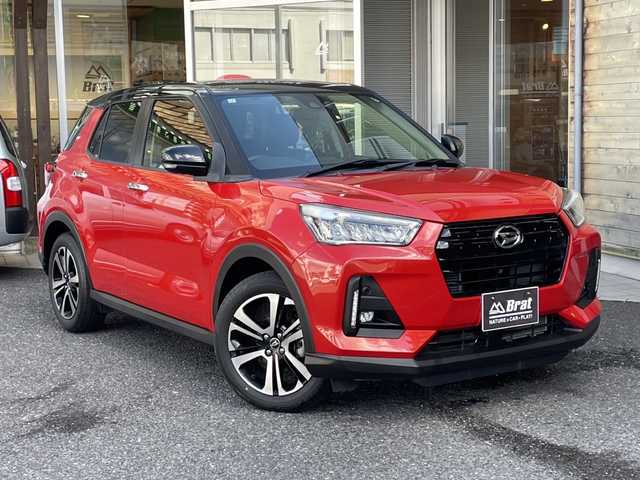 ダイハツ ロッキー プレミアム 福島県 2019(令1)年 2.7万km 赤Ⅱ レーザークルーズコントロール/プッシュスタート/スマートアシスト/ディスプレイオーディオ/シートヒーター/フルセグTV/全方位カメラ/ブラインドスポットモニター/レーンキープアシスト/純正AW/横滑り防止/アイドリングストップ/衝突被害軽減ブレーキ/MTモード付/USB入力端子/ハーフレザーシート/フロントフォグランプ/LEDヘッドライト