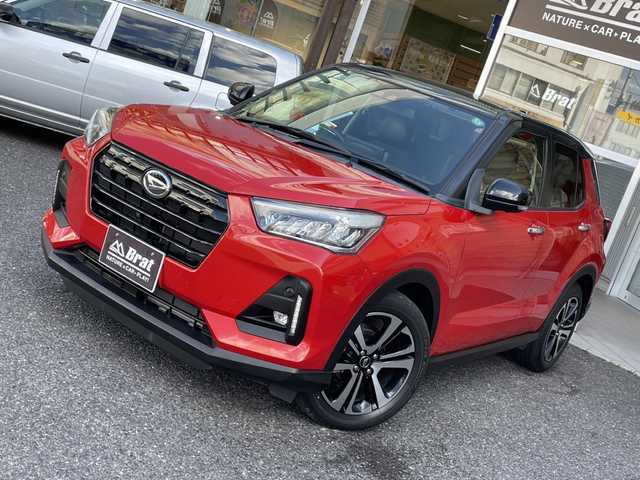 ダイハツ ロッキー プレミアム 福島県 2019(令1)年 2.7万km 赤Ⅱ レーザークルーズコントロール/プッシュスタート/スマートアシスト/ディスプレイオーディオ/シートヒーター/フルセグTV/全方位カメラ/ブラインドスポットモニター/レーンキープアシスト/純正AW/横滑り防止/アイドリングストップ/衝突被害軽減ブレーキ/MTモード付/USB入力端子/ハーフレザーシート/フロントフォグランプ/LEDヘッドライト