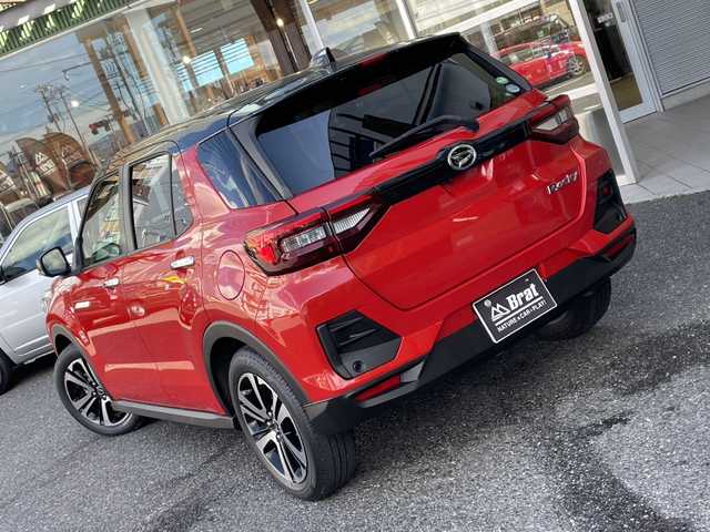 ダイハツ ロッキー プレミアム 福島県 2019(令1)年 2.7万km 赤Ⅱ レーザークルーズコントロール/プッシュスタート/スマートアシスト/ディスプレイオーディオ/シートヒーター/フルセグTV/全方位カメラ/ブラインドスポットモニター/レーンキープアシスト/純正AW/横滑り防止/アイドリングストップ/衝突被害軽減ブレーキ/MTモード付/USB入力端子/ハーフレザーシート/フロントフォグランプ/LEDヘッドライト