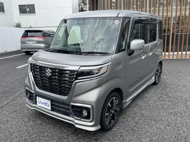 スズキ スペーシア カスタム HYBRID XS 千葉県 2018(平30)年 9.7万km スチールシルバーM (株)IDOMが運営する【じしゃロン八千代店】の自社ローン対象車両になります。こちらは現金またはオートローンご利用時の価格です。自社ローンご希望の方は別途その旨お申付け下さい。/社外ナビゲーション/社外CD/DVD/BT/DTV/両側パワースライドドア/LEDライト/ETC/レーダーブレーキサポート/アイドリングストップ/横滑り防止