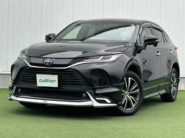 トヨタ ハリアー ハイブリッド G 香川県 2020(令2)年 4.4万km プレシャスブラックパール 登録時走行距離43618km/純正ディスプレイオーディオ/→AM、FM、Bluetooth、TV/バックカメラ/トヨタセーフティーセンス/・衝突軽減ブレーキ/・レーントレーシングアシスト/・ロードサインアシスト/・ブラインドスポットモニター/モデリスタフルエアロ/パワーバックドア/純正18インチアルミホイール/LEDヘッドライト/LEDフォグランプ/オートライト/オートハイビーム/バイザー/ETC2.0/スマートキー/プッシュスタート