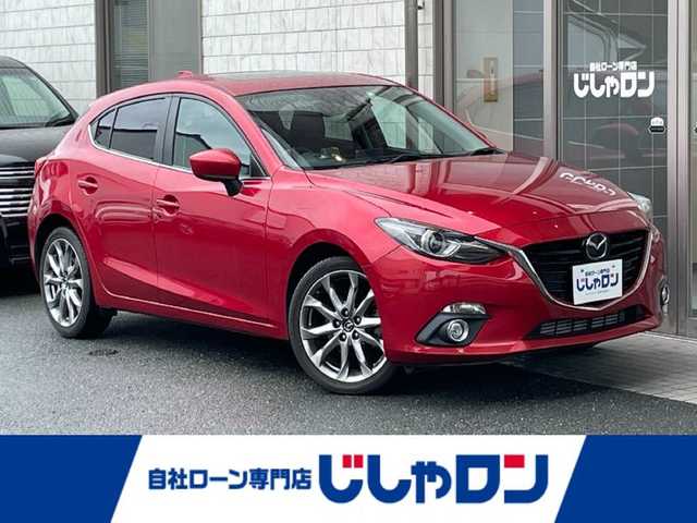 マツダ アクセラ スポーツ XD 愛知県 2014(平26)年 3.7万km ソウルレッドプレミアムメタリック (株)IDOMが運営する【じしゃロン豊川店】の自社ローン専用車両になります。こちらは現金またはオートローンご利用時の価格です。自社ローンご希望の方は別途その旨お申付け下さい/サンルーフ/登録時36575km/純正SDナビ　フルセグTV/（DVD再生可/Bluetooth/USB/AUX）/BOSEサウンドシステム/バックカメラ/ハーフレザーシート/前席シートヒーター/運転席パワーシート/レーダークルーズコントロール/リアビークルモニタリング/スマートシティブレーキサポート/スマートブレーキサポート/車線逸脱警報システム/AT誤発進抑制制御機能/アダプティブライティングシステム/ハイビームコントロール/キセノンヘッドランプ/LEDフォグランプ/アクティブドライビングディスプレイ/アドバンストキーx2/パドルシフト/ETC/ステアリモコン/取説書/保証書/点検記録（全てマツダディーラーで実施）/　26/11  27/7  28/3  29/2/  30/3  31/2  R2/2  R3/2/  R4/3  R5/3  R6/3/6ヶ月点検記録（全てマツダディーラーで実施）/　28/10  29/9  30/8  R1/9/ R2/8  R3/10  R4/9/R5/11  R6/9