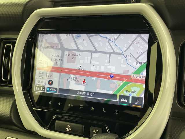 スズキ ハスラー HYBRID X 群馬県 2020(令2)年 5.8万km ブルーイッシュブラックパール3 純正９型ナビ　全周囲カメラ　ＣＤ／ＤＶＤ再生　衝突被害軽減ブレーキ　レーンアシスト　ＬＥＤライト　オートマチックハイビーム　コーナーセンサー　ドラレコ　ビルトインＥＴＣ２．０　シートヒーター　禁煙車