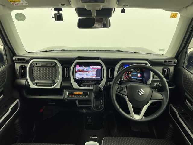 スズキ ハスラー HYBRID X 群馬県 2020(令2)年 5.8万km ブルーイッシュブラックパール3 純正９型ナビ　全周囲カメラ　ＣＤ／ＤＶＤ再生　衝突被害軽減ブレーキ　レーンアシスト　ＬＥＤライト　オートマチックハイビーム　コーナーセンサー　ドラレコ　ビルトインＥＴＣ２．０　シートヒーター　禁煙車