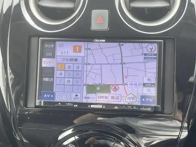 日産 ノート e－パワー X 島根県 2019(平31)年 5.3万km ブリリアントホワイトパール 社外SDナビ　/ワンセグTV　/バックカメラ　/ETC /前後ドライブレコーダー　/衝突軽減システム　/レーンキープアシスト　/前後コーナーセンサー　/オートハイビーム　/オートライト/スマートキー/プッシュスタート/純正フロアマット