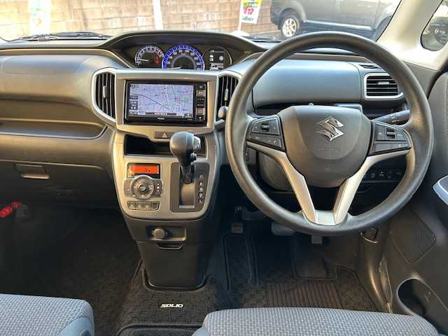 スズキ ソリオ HV MX 東京都 2019(平31)年 1.5万km ネオンブルーM ワンオーナー/純正ナビ/(Bluetooth・フルセグ・DVD・CD・SD・USB・AM・FM)/レーダークルーズコントロール/片側パワースライドドア/衝突軽減ブレーキ/車線逸脱抑制機能/シートヒーター/ETC/ドアバイザー/純正フロアマット/アイドリングストップ/取扱説明書/保証書/記録簿