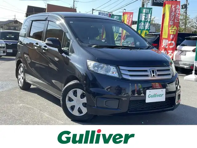 ホンダ フリード スパイク G ジャストセレクション 長野県 2012(平24)年 10.9万km プレミアムブラキッシュパール ワンセグテレビ/AM/FM/アルパインナビ/バックカメラ/ドアバイザー/両側パワースライドドア/ETC/ワンオーナー/シートカバー/スペアキー/スマートキー/電動格納ミラー/ECON/ノーマルタイヤ有/パワーウィンドウ