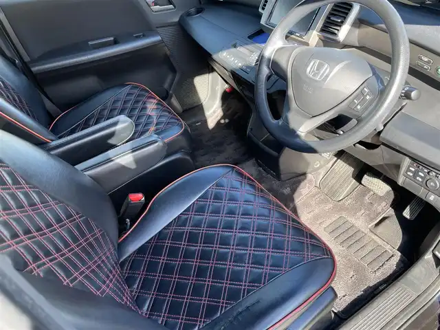 ホンダ フリード スパイク G ジャストセレクション 長野県 2012(平24)年 10.9万km プレミアムブラキッシュパール ワンセグテレビ/AM/FM/アルパインナビ/バックカメラ/ドアバイザー/両側パワースライドドア/ETC/ワンオーナー/シートカバー/スペアキー/スマートキー/電動格納ミラー/ECON/ノーマルタイヤ有/パワーウィンドウ