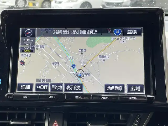 トヨタ Ｃ－ＨＲ G LEDエディション 佐賀県 2018(平30)年 13.3万km ブラックマイカ フルモデリスタ/トヨタセーフティセンス/・プリクラッシュセーフティ/・レーダークルーズコントロール/・レーンディパーチャーアラート/・オートマチックハイビーム/クリアランスソナー/ブラインドスポットモニター/純正9型ナビ/・バックカメラ/・フルセグTV/BT/CD/DVD/ハーフレザーシート/シートヒーター/純正18インチAW/LEDヘッドライト/フォグランプ/オートライト/ETC/社外ドラレコ/電動パーキングスイッチ/GPSレーダー探知機/トノカバー/スペアキー×1/取扱説明書/保証書
