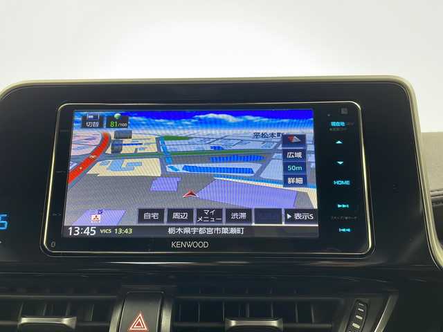 トヨタ Ｃ－ＨＲ G－T 栃木県 2017(平29)年 8.1万km メタルストリームM 社外ナビ / 【AM/FM/CD/DVD/SD/USB/BT】/バックカメラ/プリクラッシュセーフティ/ブラインドスポットモニター/クリアランスソナー/LDA操舵支援/モデリスタエアロ/前席シートヒーター/フロントワイパーデアイサー/オートブレーキホールド/横滑り防止装置/純正フロアマット/純正ドアバイザー/スペアキー１本