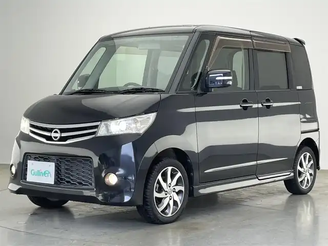 日産 ルークス ハイウェイスター ターボ 愛知県 2012(平24)年 4.1万km ブルーイッシュブラック 純正ナビ　フルセグＴＶ　Ｂｌｕｅｔｏｏｔｈ　両側パワースライドドア　ＨＩＤヘッドライト　オートライト　フォグランプ　ＥＴＣ　プッシュスタート　スマートキー　純正フロアマット　ドアバイザー　ＣＤ　ＤＶＤ