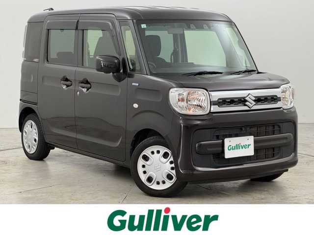 スズキ スペーシア HYBRID X 福岡県 2021(令3)年 4.5万km アーバンブラウンパールメタリック 純正ナビ（フルセグＴＶ）　/全方位カメラ　/衝突軽減　/レーンキープ　/コーナーセンサー　/盗難防止装置　/横滑り防止装置　/両側パワースライドドア　/前後ドラレコ　/ＥＴＣ　/ＨＵＤ　/オートライト　/純正フロアマット