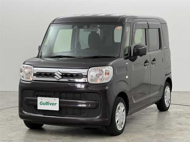 スズキ スペーシア HYBRID X 福岡県 2021(令3)年 4.5万km アーバンブラウンパールメタリック 純正ナビ（フルセグＴＶ）　/全方位カメラ　/衝突軽減　/レーンキープ　/コーナーセンサー　/盗難防止装置　/横滑り防止装置　/両側パワースライドドア　/前後ドラレコ　/ＥＴＣ　/ＨＵＤ　/オートライト　/純正フロアマット