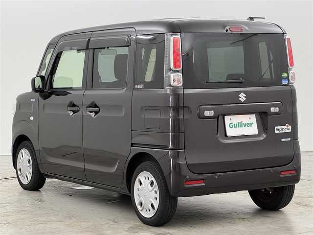 スズキ スペーシア HYBRID X 福岡県 2021(令3)年 4.5万km アーバンブラウンパールメタリック 純正ナビ（フルセグＴＶ）　/全方位カメラ　/衝突軽減　/レーンキープ　/コーナーセンサー　/盗難防止装置　/横滑り防止装置　/両側パワースライドドア　/前後ドラレコ　/ＥＴＣ　/ＨＵＤ　/オートライト　/純正フロアマット