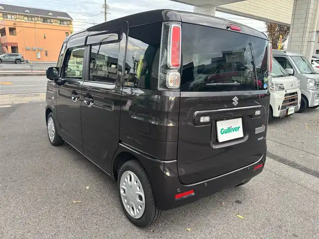 スズキ スペーシア HYBRID X 愛知県 2021(令3)年 4.5万km アーバンブラウンパールメタリック ナビ　フルセグＴＶ　ＤＶＤ　ＢＴ　全方位カメラ　ＥＴＣ　ＨＵＤ　前後ドライブレコーダー　衝突軽減　車線逸脱警報　コーナーセンサー　スマートキー　プッシュスタート　両側パワースライドドア　サーキュレータ　シートヒータ