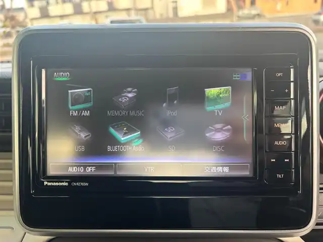 スズキ スペーシア HYBRID X 愛知県 2021(令3)年 4.5万km アーバンブラウンパールメタリック ナビ　フルセグＴＶ　ＤＶＤ　ＢＴ　全方位カメラ　ＥＴＣ　ＨＵＤ　前後ドライブレコーダー　衝突軽減　車線逸脱警報　コーナーセンサー　スマートキー　プッシュスタート　両側パワースライドドア　サーキュレータ　シートヒータ