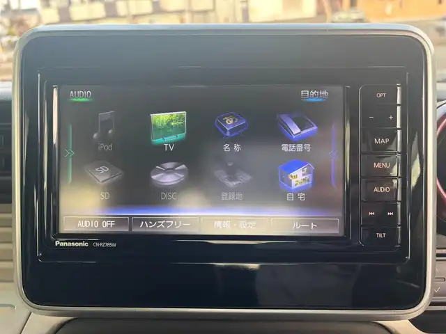 スズキ スペーシア HYBRID X 愛知県 2021(令3)年 4.5万km アーバンブラウンパールメタリック ナビ　フルセグＴＶ　ＤＶＤ　ＢＴ　全方位カメラ　ＥＴＣ　ＨＵＤ　前後ドライブレコーダー　衝突軽減　車線逸脱警報　コーナーセンサー　スマートキー　プッシュスタート　両側パワースライドドア　サーキュレータ　シートヒータ