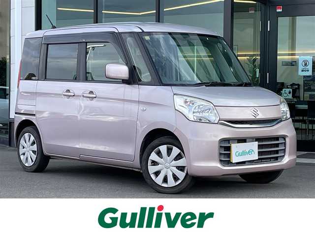 スズキ スペーシア X 千葉県 2015(平27)年 7.8万km イノセントピンクパールメタリック 純正ナビ　/・ＦＭ／ＡＭ／ＣＤ／ＤＶＤ　/片側パワースライドドア　/バックカメラ　/シートヒーター　/アイドリングストップ　/オートエアコン　/エンジンスタートボタン　/スマートキー　/スペアキー有 /純正フロアマット/保証書 /取扱説明書