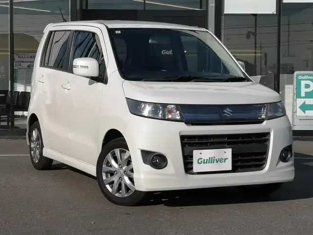 スズキ ワゴンＲ スティングレー リミテッド 茨城県 2011(平23)年 10万km パールホワイト 社外ナビ/【DISC・M.S.V・ラジオ・TV・iPod・VTR・BT・AUX・EXT】/オートライト/Fフォグ/キセノンライト/オートエアコン/プッシュスタート/スマートキー/純正フロアマット/純正アルミホイール/電格ミラー/ウインカーミラー