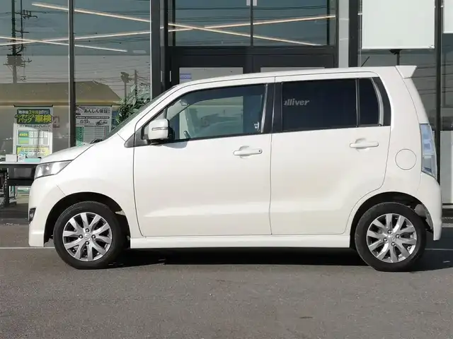 スズキ ワゴンＲ スティングレー リミテッド 茨城県 2011(平23)年 10万km パールホワイト 社外ナビ/【DISC・M.S.V・ラジオ・TV・iPod・VTR・BT・AUX・EXT】/オートライト/Fフォグ/キセノンライト/オートエアコン/プッシュスタート/スマートキー/純正フロアマット/純正アルミホイール/電格ミラー/ウインカーミラー