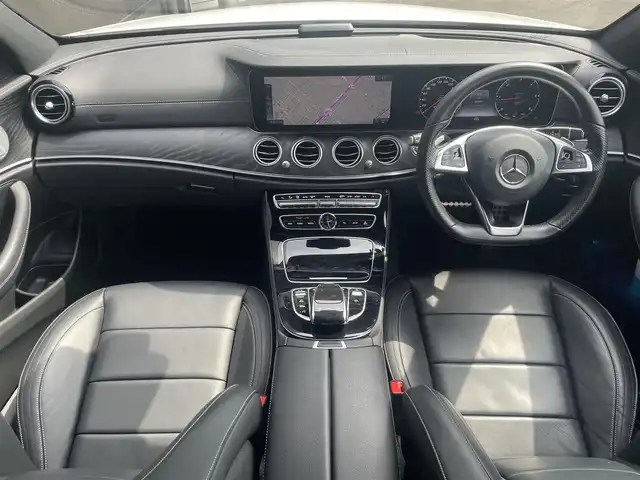 メルセデス・ベンツ Ｅ２２０ｄ アバンギャルド AMGライン 香川県 2018(平30)年 6.1万km ポーラホワイト 純正ナビ（BT、USB、アップルカープレイ）/360度カメラ/レーダーセーフティーパッケージ/黒レザーシート/全席　シートヒーター/前席　パワーシート/ブルメスター/パノラミックスライディングルーフ