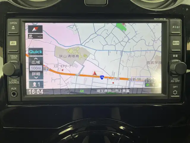 日産 ノート e－パワー X 埼玉県 2017(平29)年 7.1万km シャイニングブルー 純正７インチナビ　/エマージェンシーブレーキ　/車線逸脱警報　/オートライト　/Ｂｌｕｅｔｏｏｔｈ　/フルセグＴＶ　/ＡＵＸ　/純正ドラレコ　/プッシュスタート　/スマートキー　/ＣＤ再生　/ＥＴＣ　/純正フロアマット