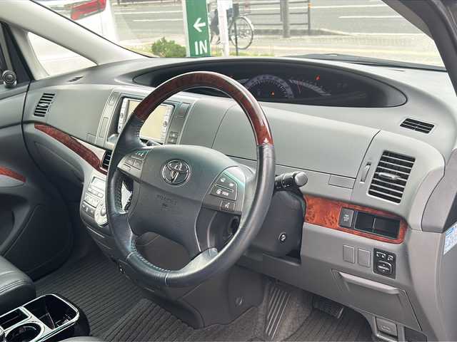 トヨタ エスティマ アエラス Gエディション 大阪府 2010(平22)年 7.5万km グレーメタリック 純正ナビ/ワンセグ/バックカメラ/クルーズコントロール/オットマン付きセカンドシート/社外外付けスピーカー（carrozzeria)/プッシュスタート/両側パワースライドドア/ETC