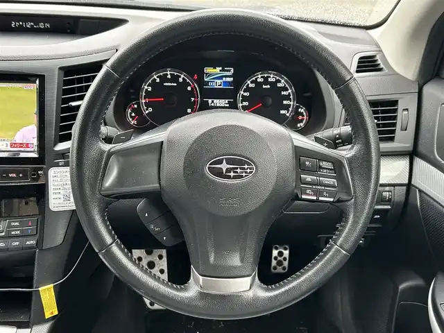 スバル レガシィ ツーリングワゴン 宮城県 2012(平24)年 14.2万km ディープシーブルーパール 社外ＳＤナビ（ワンセグＴＶ、ＤＶＤ、ＣＤ、ＡＭ、ＦＭ、ＳＤ、ＢＴ）　//純正AW//前後ドラレコ//スペアタイヤ//クルーズコントロール//ビルトインＥＴＣ//Ｄ／Ｎ席シートヒーター//純正フロアマット//ＵＳＢポート//メモリーシート//レーンアシスト//プリクラッシュブレーキ//スペアキー//社外AW