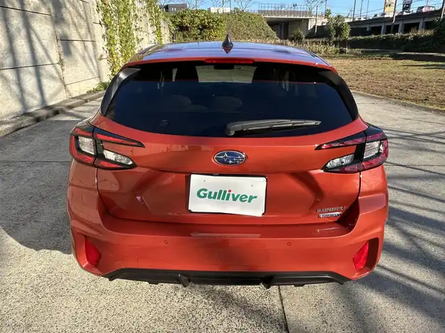 スバル インプレッサ ST－G 長崎県 2024(令6)年 0.4万km オレンジ ワンオーナー/11.6インチセンターインフォメーションディスプレイ/（BT/フルセグ）/全方位カメラ/衝突軽減システム/レーンアシスト/ブラインドスポットモニター/レーダークルーズ/ETC/パドルシフト/オートライト/ステアリングスイッチ/純正17インチAW/AppleCarplay・AndroidAuto/AUX/USB/Cタイプ/カラーコード：XAX