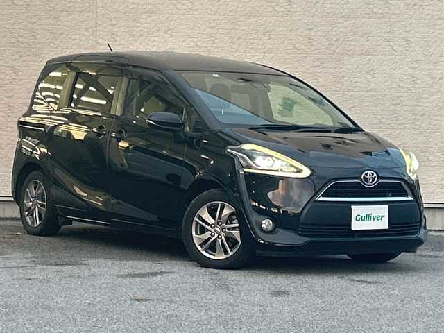 トヨタ シエンタ G クエロ 滋賀県 2018(平30)年 9万km ブラックマイカ ワンオーナー/社外ナビ　【ECLIPSE】/　【AM・FM/DISC/SD/USB/Bluetooth/TV】/バックカメラ/両側パワースライドドア/ハーフレザーシート/レーンキープアシスト/衝突軽減防止システム/横滑り防止システム/アイドリングストップ/Autoライト/Autoハイビーム/プッシュスタート/電格ミラー/ウィンカーミラー/ドライブレコーダー/ETC/スタッドレスタイヤ有