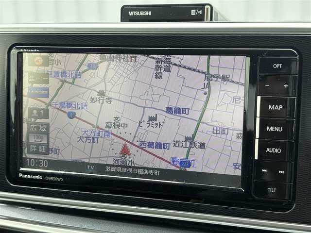 ダイハツ キャスト アクティバ G SAⅡ 滋賀県 2017(平29)年 3.4万km トニコオレンジメタリック 社外７型SDナビ/・地デジTV/・CD DVD /・Bluetooth/バックカメラ/衝突軽減ブレーキ/前後ドラレコ付ディスプレイミラー/ETC/プッシュスタート/スマートキー×２/革巻きステアリング/ステアリングリモコン/シートリフター/アイドリングストップ/電動格納ミラー/ドアバイザー/LEDヘッドライト/フォグライト/純正フロアマット