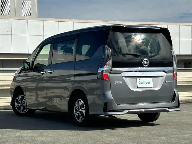 日産 セレナ e－パワー ハイウェイスター V 静岡県 2020(令2)年 5.1万km ダークメタルグレー ワンオーナー/プロパイロット/ハンズフリー両側パワースライドドア/純正アルパイン11インチナビ/(フルセグTV/CD/DVD/SD/Bluetooth)/アラウンドビューモニター/インテリジェントルームミラー/・純正オプショントリコットコンビシート/・全方位運転支援システム/・インテリジェントエマージェンシーブレーキ/・踏み間違い衝突防止アシスト/・車線逸脱防止支援システム/・車線逸脱警報/・前方衝突予測警報/・後側方車両検知警報/・後退時車両検知警報/ブラインドスポットモニター/純正１５インチアルミホイール/LEDヘッドライト/プッシュスタート/スマートキー×２/ETC/新車時保証書/取扱説明書