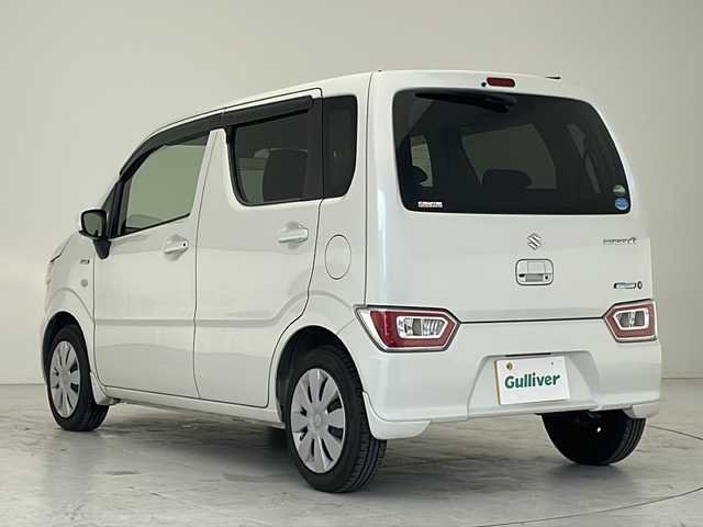 スズキ ワゴンＲ HYBRID FX 沖縄県 2018(平30)年 7.4万km ピュアホワイトP 社外ナビ　MDV-D407BTW/（TV　Ｂｌｕｅｔｏｏｔｈ　ＣＤ　ＤＶＤ　FM　AM）/デュアルブレーキカメラサポート/プッシュスタート/スマートキー/アイドリングストップ/レーンキープアシスト/電動格納ミラーオートライト/フロアマット