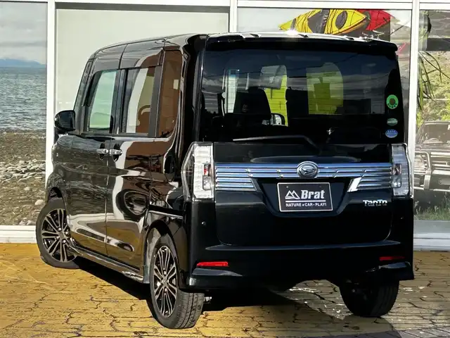 ダイハツ タント カスタム RS トップED SA Ⅲ 道北・旭川 2017(平29)年 4.7万km ブラックマイカメタリック 純正8インチナビ/フルセグTV/バックカメラ/両側電動スライドドア/クリアランスソナー/シートヒーター/スマートアシスト/アイドリングストップ/ドライブレコーダー/LEDヘッドライト/プッシュスタート/スマートキー/ETC